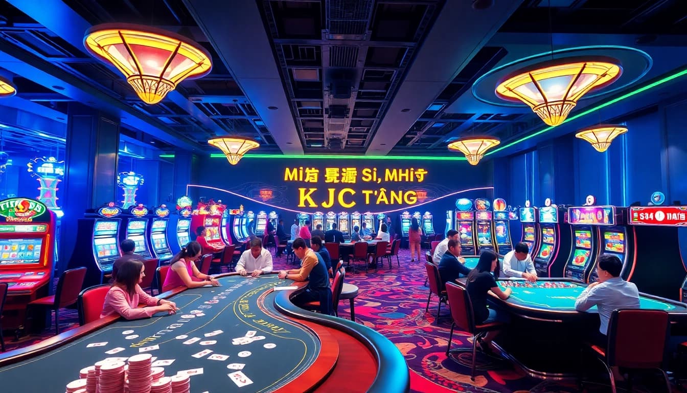 KJC AC 3 immersive casino experience with thrilling tables, dice, and slot machines.