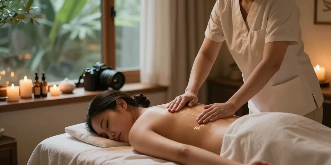 Relaxing Swedish massage at makangs.com/region/국내/서울-/마사지-스웨디시 with a serene atmosphere and professional therapist.