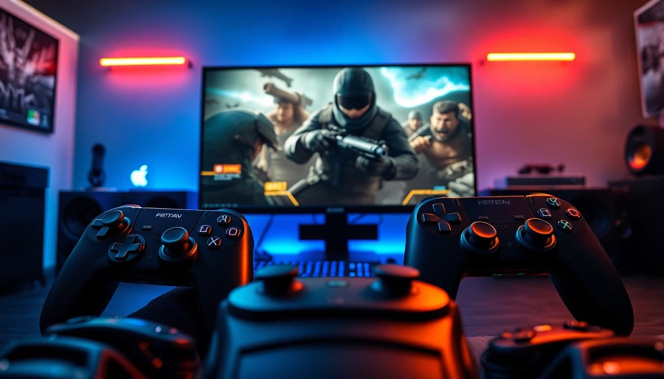 Experience unbeatable skills with the Best cod Cronus zen script settings showcased in a vibrant gaming setup.