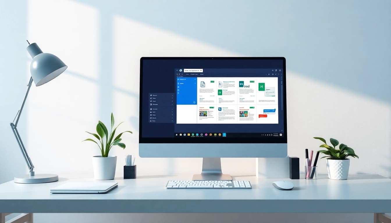 在现代数字工作站上显示的 WPS Office 界面，展现生产力与创新。