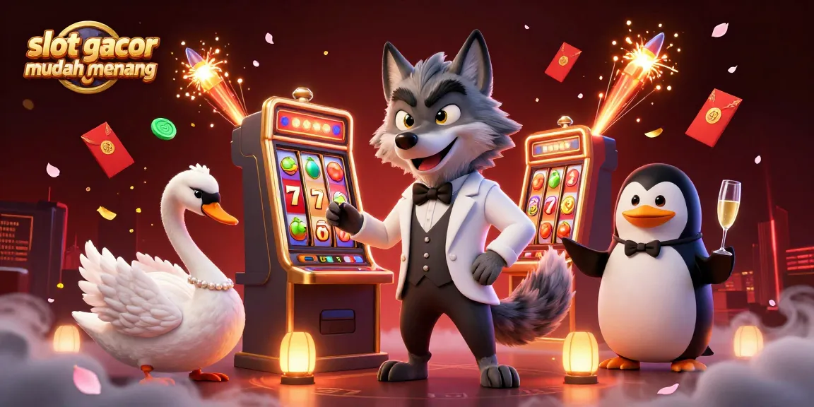 Permainan slot gacor mudah menang yang mengasyikkan dengan karakter lucu dan elemen kasino yang menarik.