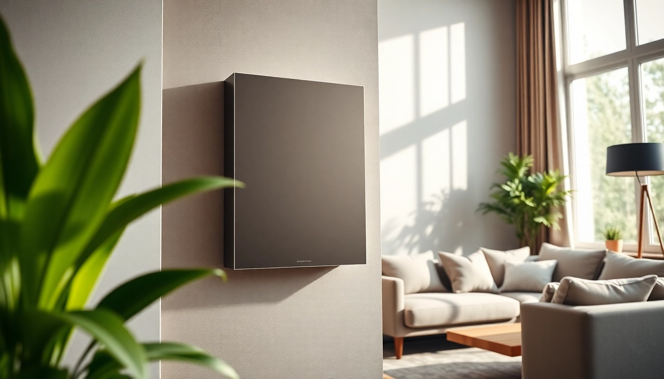 Stylischer Raum mit sonni Heizkörper, der modern und warm wirkt.