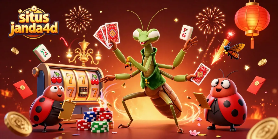Permainan situs janda4d dengan karakter lucu dalam ilustrasi kasino yang menakjubkan