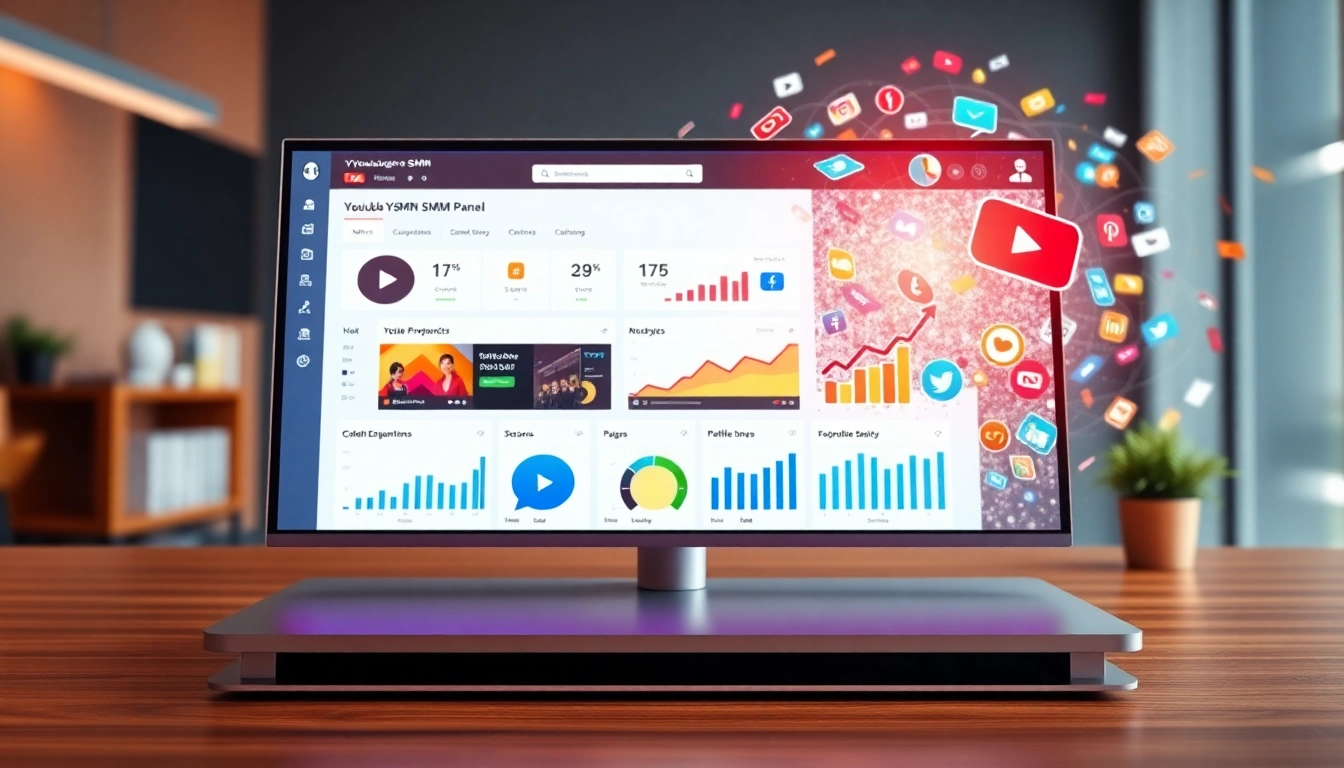 Boost engagement with a professional youtube smm panel interface showcasing analytics.