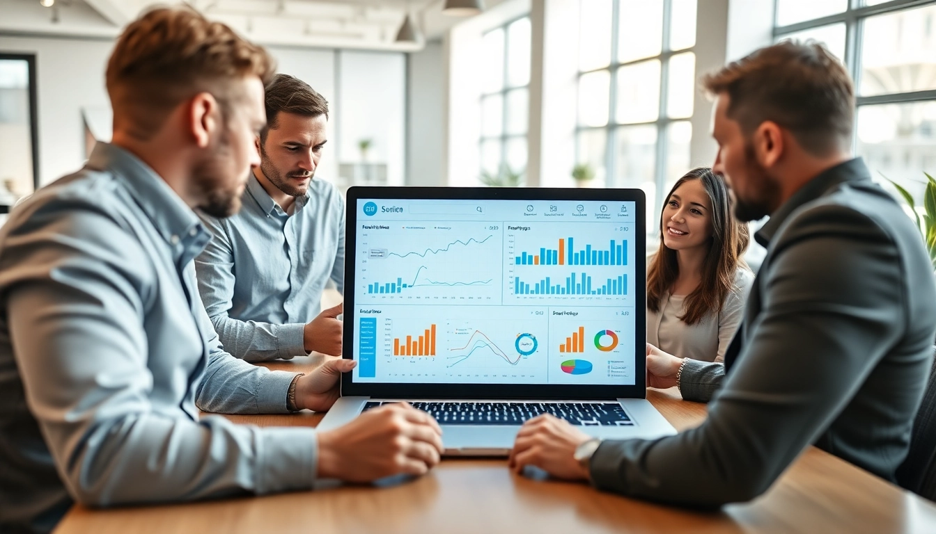 Effizientes Team der SEO Agentur analysiert Daten für bessere Strategien.