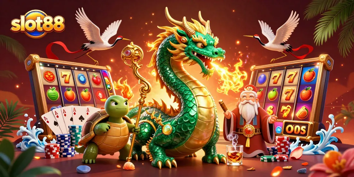 Spin the reels at slot88 to experience thrilling wins with animated dragon and lucky symbols.