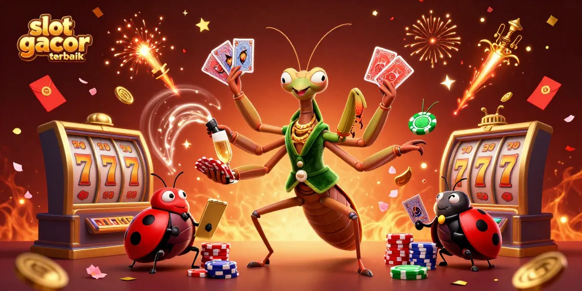 Gambaran slot gacor terbaik dengan karakter terbuka yang menikmati permainan judi slot di Indonesia.