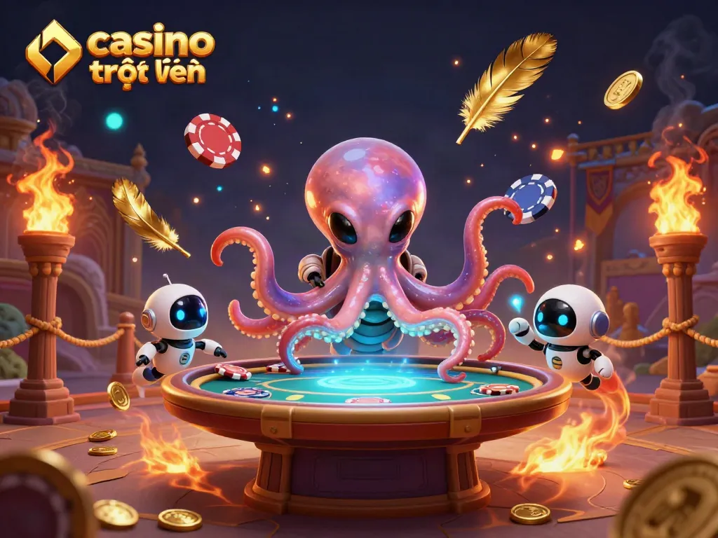 Trải nghiệm không gian thú vị tại casino trực tuyến với hình ảnh độc đáo từ hành tinh khác.