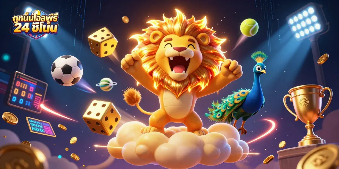 ดูหนังออนไลน์ฟรี 24 ชั่วโมง ในภาพประกอบ 3D แสดงให้เห็นการเล่นคาสิโนที่น่าตื่นเต้น