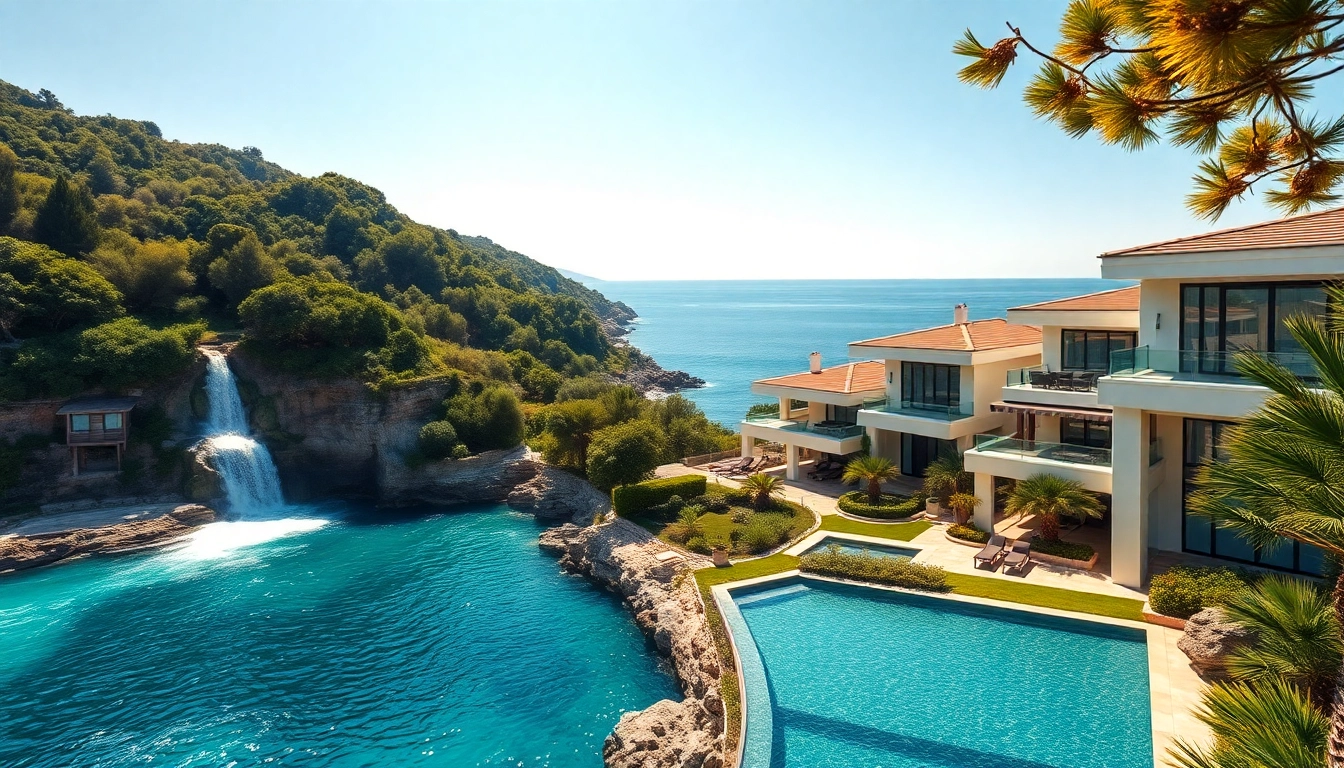 Explore alanya properties turkey lined with luxury villas against a vibrant coastal backdrop.
