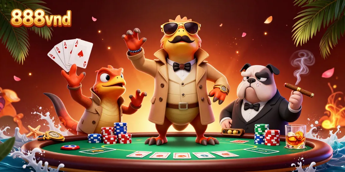Experience exciting gameplay at 888vnd with vibrant casino elements, vertical raptors, and a unique VIP atmosphere.