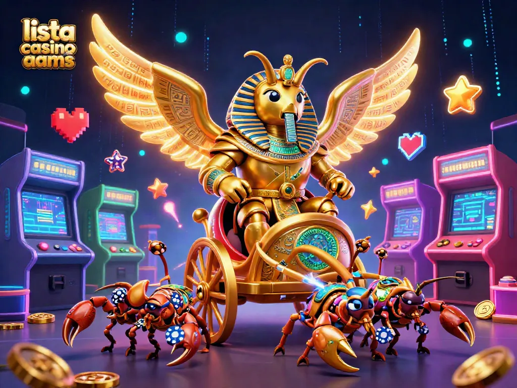 Gioca e vinci con la lista casino non AAMS, esplora le opportunità in un'illustrazione dinamica.