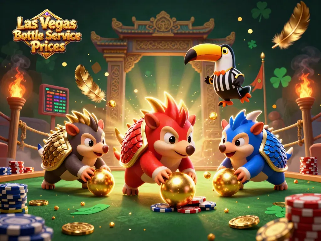 Experience Las Vegas Bottle Service Prices with animated pangolins showcasing vibrant bottle service action.