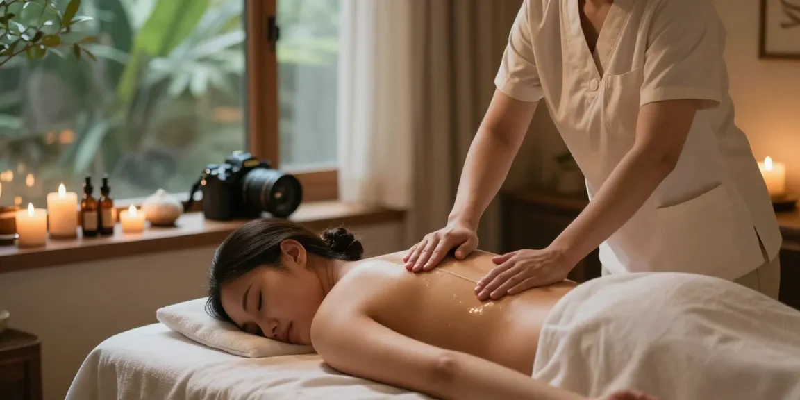 Relaxing Swedish massage at makangs.com/region/국내/서울-/마사지-스웨디시 with a serene atmosphere and professional therapist.