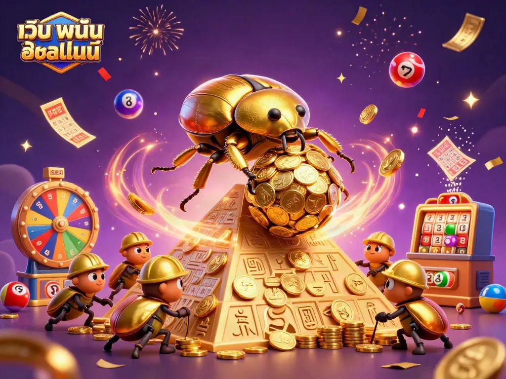 เกมพนันออนไลน์ที่น่าตื่นเต้นบน เว็บ พนัน ออนไลน์ มีการโชว์ลูกบอลสีสันสดใสและเงินรางวัลมากมาย