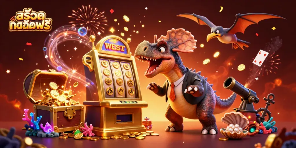เล่นสล็อตเครดิตฟรี รับเงินรางวัล ในภาพการ์ตูน 3D ที่สนุกสนาน