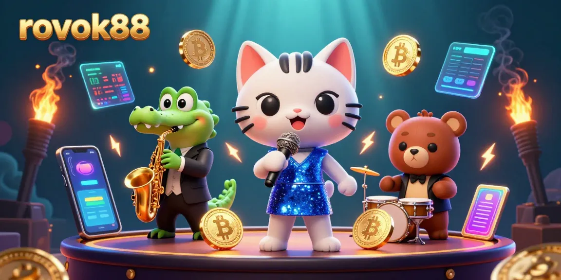 Engage with rokok88 as you explore vibrant casino-themed performance by playful characters.