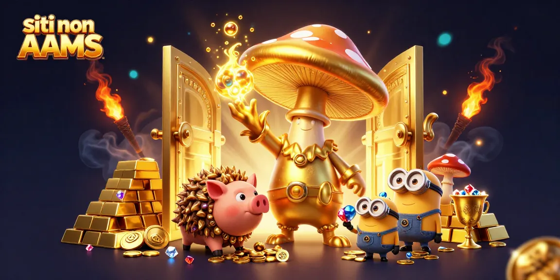 I siti non AAMS offrono fasci di oro e gioielli, con personaggi magici in un'illustrazione accattivante.