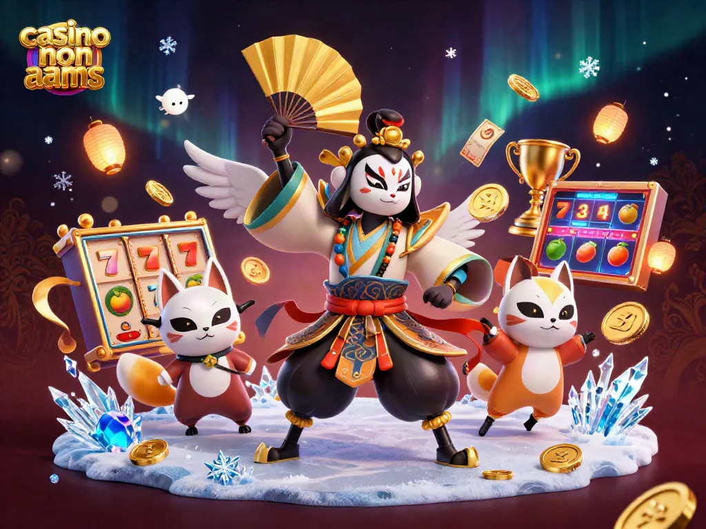 Giocando nei casino non aams con un guerriero kabuki e maschere kitsune