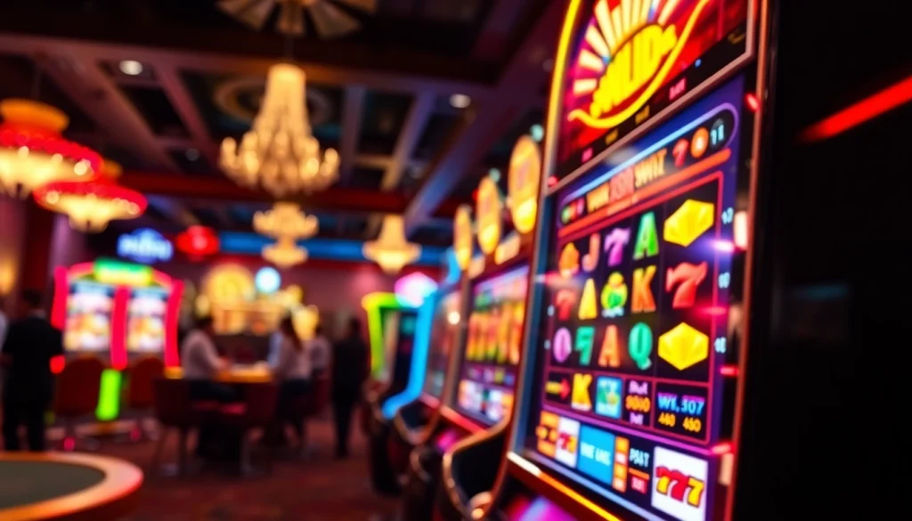 Menangkan pakde4d slot dengan mesin slot yang cerah dan berwarna-warni di kasino.