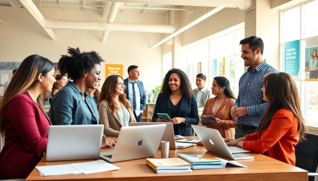 Empower individuals seeking Job Help in a vibrant career center environment with resources.