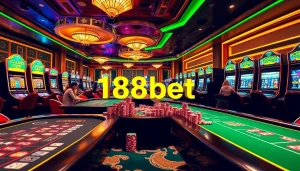 Experience the excitement of online gambling at link 188bet, featuring vibrant casino elements and engaging players.