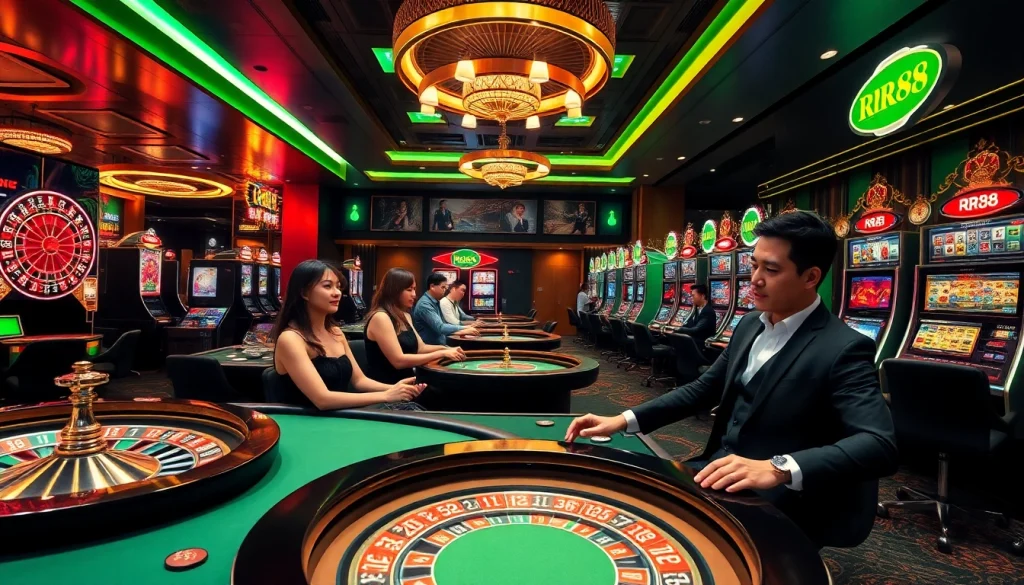 Experience luxury and excitement at RR88 with vibrant casino games and engaging players.