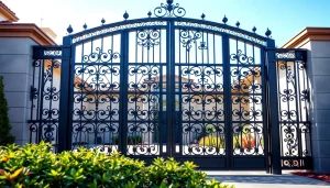 Beautify your property with custom steel gates that showcase elegance and durability in a stylish entryway.