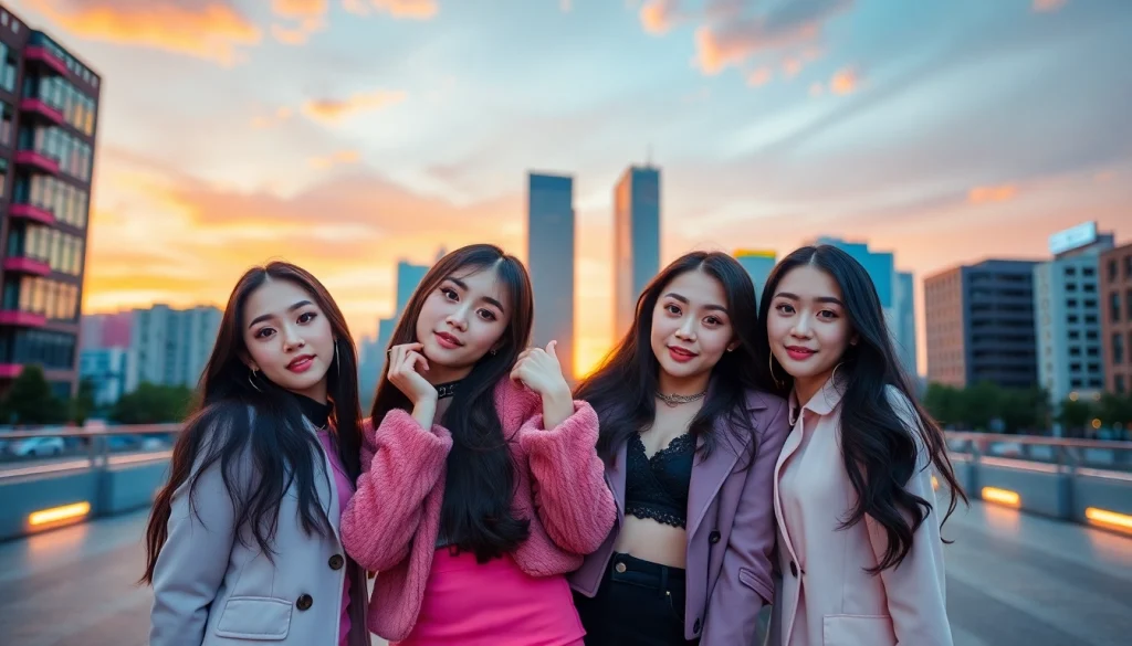 Captivating portrait of blackpink members showcasing their powerful presence and unique styles.