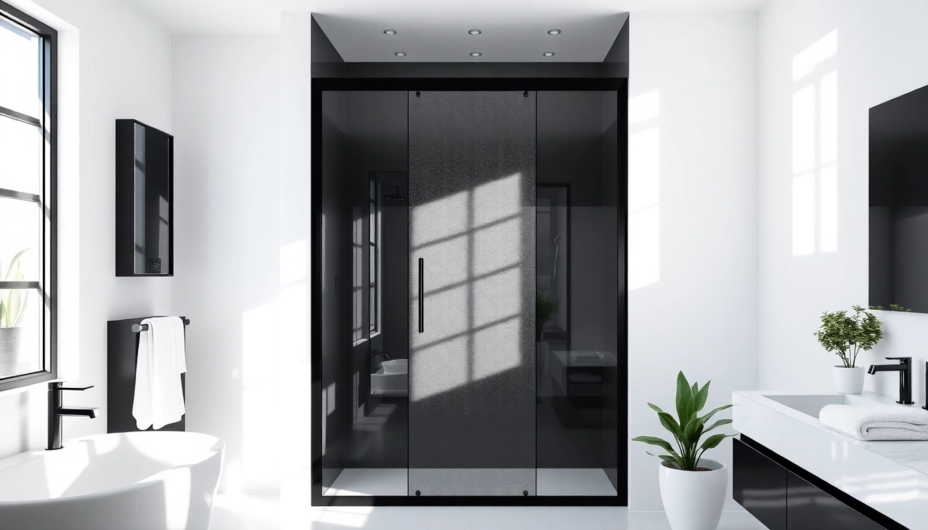 Elevate Your Bathroom Aesthetics with a Shower Door Black Frame