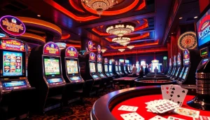 Experience the thrill of the slot demo mahjong with interactive slot machines and vibrant casino ambiance.